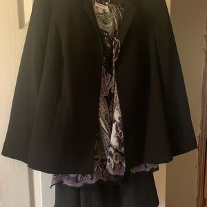 4 pieces little black suit skirt jacket tops